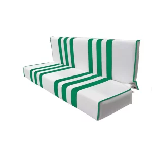 Méhari achterbank - wit/groen