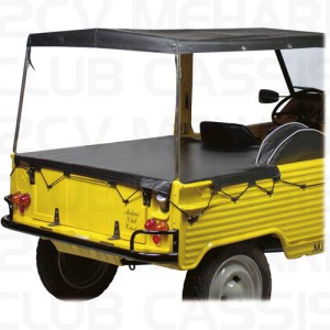 Afdekzeil 2 plaatsen Méhari zwart