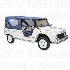 Bache-set volledig +deuren Méhari Azur bleu marine