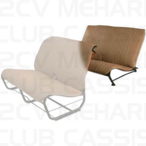 Bekleding achter stoel zonder zijkant 2cv aere marron