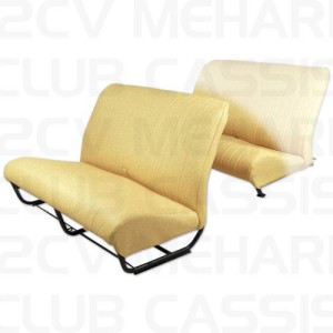 Bekleding voor bank met zijkant 2cv jaune bouton