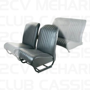 Bekleding voor stoel links met zijkant 2cv grijs antraciet