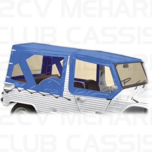 Dak met bevestiging Méhari Azur bleu gitane