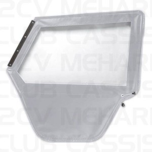 Deur links aluminium raamkader Méhari grijs