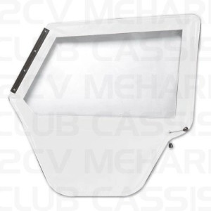 Deur links aluminium raamkader Méhari wit