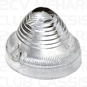 Glaasje pinker voor/achter 2cv wit