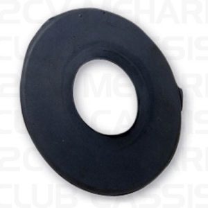 Rubber tussen vulpijp en scherm zwart