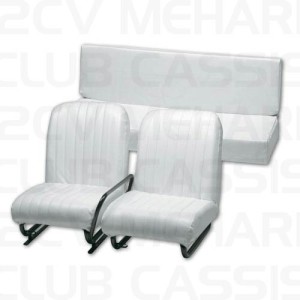 Set stoelen nieuw wit (volledig) MEHARI