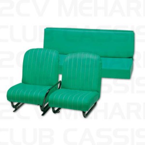 Stoel set nieuw Méhari (2voor, 1 achter) vert lagon