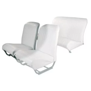 Wit skaï - bekleding rechts stoelrug rechte hoek met gesloten zijkant 2CV/DYANE