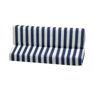 Badstof hoes voor de achterbank van de Méhari - wit/blauw