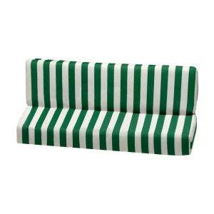 Badstof hoes voor de achterbank van de Méhari - wit/groen