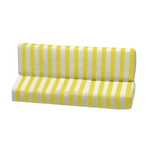 Badstof hoes voor de achterbank van de Méhari - wit/geel