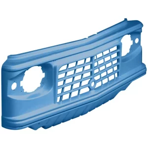 Vooraanzicht van oud model Méhari - Calanque blauwe PMMA