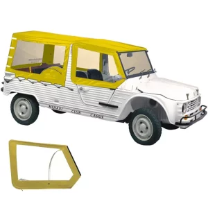 Set dekzeilen met 4 stieken voor de tolpoort van Méhari - geel