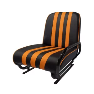 Rechtervoorstoel Méhari - zwart/oranje