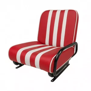 Voorstoel rechts Méhari - rood/wit