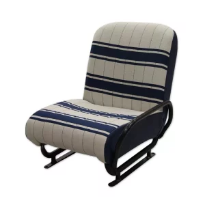 Opklapbare passagiersstoel vooraan Méhari - Wit/blauw