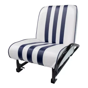 Neerklapbare passagiersstoel voorin in Méhari - wit/blauw