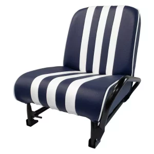 Neerklapbare passagiersstoel voorin in Méhari - blauw/wit