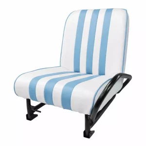 Opklapbare bijrijdersstoel Méhari - wit/Calanque blauw