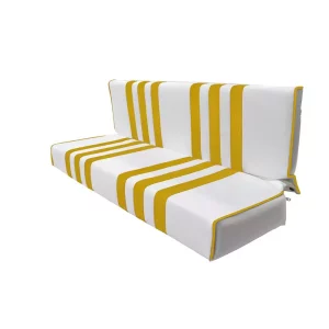 Méhari achterbank - wit/geel