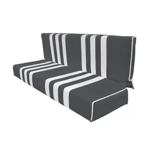 Méhari achterbank - grijs/wit