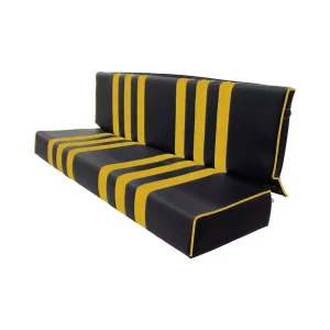 Méhari achterbank - zwart/geel