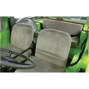 Set van 2 velours stoelhoezen voor Méhari (2 voorstoelen) - grijs