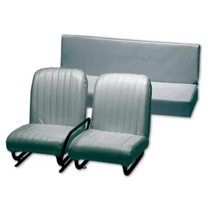 Set van 3 Méhari-stoelen (rechterstoel kan worden neergeklapt) - antracietgrijs