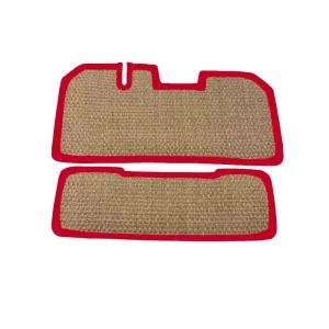 Méhari zeegras tapijt - rood (voor en achter - 4 zitplaatsen)