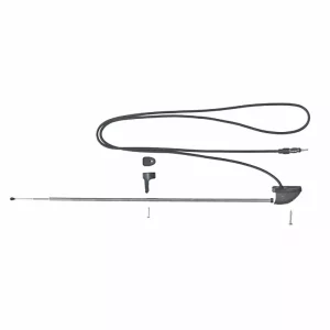 Chromen antenne voor zijmontage