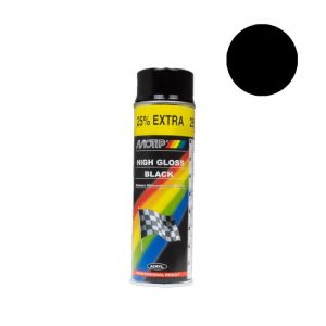 Spuitbus zwart hoogglans