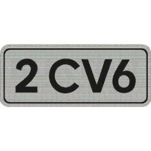 Type sticker 2CV6