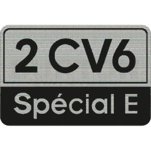Type sticker 2CV6 Spécial E