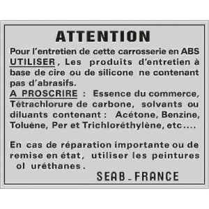 Carrosserie sticker Mehari