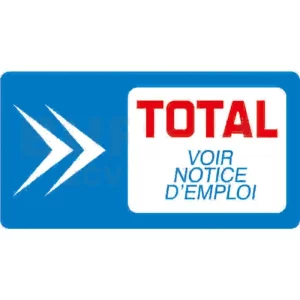 Sticker Total voir notice d'emploi