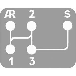 Schakelschema 2CV donkergrijs/wit (Belgische productie)