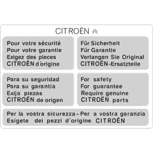 Garantiesticker Méhari