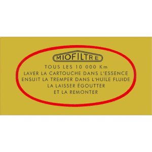 Luchtfiltersticker miofiltre Ami