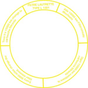 Méhari luchtfilter sticker Lautrette