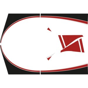 Stickerset 2CV Charleston – Rouge Delage / Noir (volledig gespoten carrosserie)