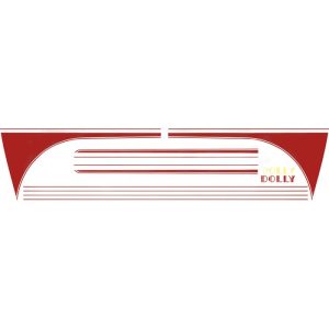 Stickerset Dolly - Bordeaux Rood - 2CV