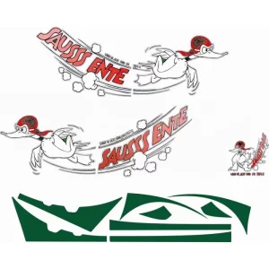 Stickerset 2CV Saus Ente