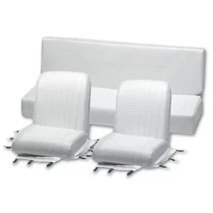 Bekledingsset 3 delen stoel Méhari (2voor, 1 achter) blanc polai