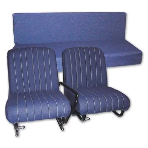 Bekledingsset 3 delen stoel Méhari (2voor, 1 achter) jeans
