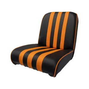 Bekleding voorstoel Méhari - zwart/oranje