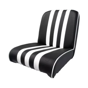Méhari voorstoelbekleding - zwart/wit