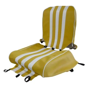 Méhari voorstoelbekleding - geel/wit