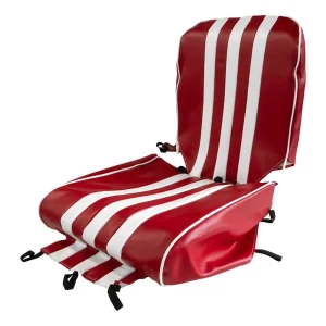 Méhari voorstoelbekleding - rood/wit